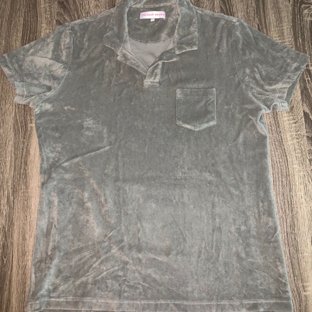 Orlebar Brown Men's Terry Towel Cotton Polo Shirt